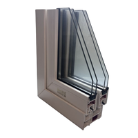 Profils UPVC de fenêtre en vinyle PVC sans plomb série 92 extrusion de profilés en plastique différents classiques de la Chine