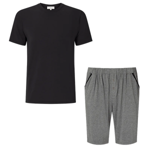 Trendy 2025, traje de verano de dos piezas personalizado para hombre, camiseta transpirable con cuello redondo y cuello en V y pantalones cortos - Product Image 1