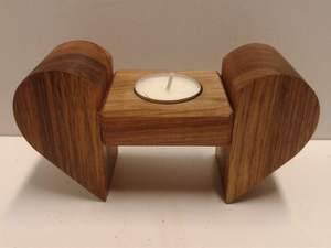 Portavelas de madera Tarros de velas - Product Image 3
