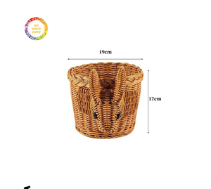 Cesta tejida de ratán para animales, pollo, pato, ciervo, bandeja de almacenamiento de frutas, cesta de almacenamiento para aperitivos hecha a mano - Product Image 4