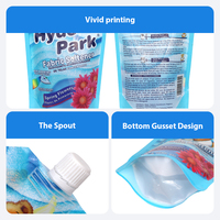 Sacs d'emballage OEM personnalisés pour lessive, pochettes à bec verseur laminées aseptiques anti-fuite pour adoucissant et produits de lavage