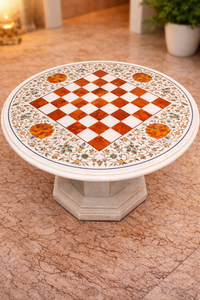 Table d'échecs en marbre Royal Pietra Dura avec incrustations - Product Image 3
