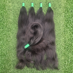 Extensiones de Cabello Virgen Remy Indonesiano, Cutícula Alineada, Sin Enredos, 100% Cabello Humano, Mechones Naturales Lisos, Todos los Colores, Venta al Por Mayor - Product Image 4