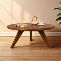 Designer moderne avancé artisanat en métal Table basse Simple salon maison appartement Table basse en bois