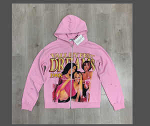 Otoño Streetwear Sudadera con capucha 100% algodón Sudadera con cremallera con patrón de logotipo personalizado Impresión digital Diseño personalizado Sudadera con capucha - Product Image 1