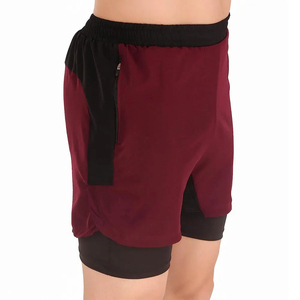 Top Trending Nuevo diseño Quick Dry Running Transpirable 2 en 1 Double Training Jogger Shorts para hombres - Product Image 4