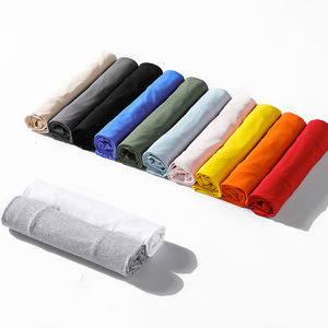 Haute qualité hommes O cou t-shirts couleur unie coton T-shirts en gros meilleure qualité vierge personnalisé surdimensionné t-shirt - Product Image 2