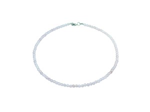 Gargantilla Rondelle de cuarzo rosa natural con cuentas minimalistas, ropa de fiesta de cuarzo rosa de 16 pulgadas, regalo para su collar de piedras preciosas - Product Image 6