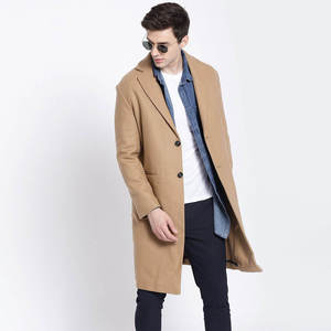 Manteau long décontracté en laine et coton imperméable à double boutonnage pour homme, grande taille, style streetwear, chaud pour l'hiver 2025 – Nouvelle tendance - Product Image 1