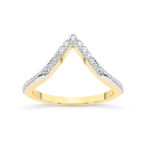 Bague unique à rangée de diamants, diamant de laboratoire 0,25 ct TW, or massif 14 carats, couleur FG, clarté VS, 29 diamants, pour occasions spéciales - Product Image 3