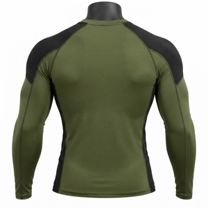 T-shirt de compression athlétique à manches longues pour homme – Idéal pour l'entraînement, le fitness, la course, le cyclisme, le surf et la gym - Product Image 2