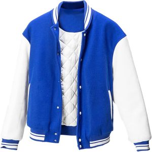 เสื้อแจ็กเก็ตเบสบอลฤดูหนาวของผู้ชายเฮโบลดิมเพ็กซ์ปักโลโก้ได้ตามต้องการด้านหน้ามีตัวอักษรสีดำลำลอง - Product Image 5