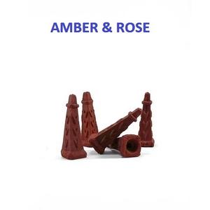 Cônes d'encens à reflux carrés ambre naturel et Rose, fourniture en gros de la meilleure marque (rouge) - Product Image 1