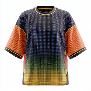 Custom <b>Printed</b> Training Jersey 100% Polyester <b>Mesh</b> Football Shirt Tops Sportswear Training <b>Printed</b> <b>Mesh</b> Jersey - Product Image 2