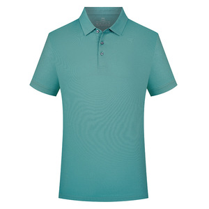 OEM Customized Logo Design High-End Corporate Work Clothes Sweat-proof Cotton Silk for <b>Polo</b> <b>Shirt</b> Garment Dyed <b>with</b> Embroidery - Product Image 1