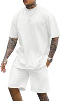 Ensemble t-shirt et short d'été pour hommes 2 pièces t-shirts à col ras du cou ensemble de shorts décontractés M-3XL ensembles de t-shirts baggy sérigraphiés