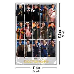 Póster de Estilo Moderno para Doctor Who con Collage de los Doctores y David Bradley para Decoración de Pared - Product Image 2