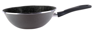 Wok Gransasso K2 fabricado en acero esmaltado vitrificado, 28 cm. (Magefesa 2108247) - Product Image 1