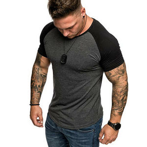Gym Slim Fit T-shirt à manches raglan en coton pour homme adulte - Product Image 1