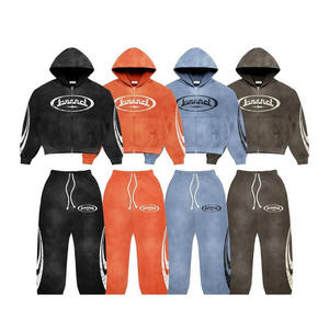 Survêtement de sport d'entraînement de haute qualité Panneau personnalisé Hommes Ensembles Deux pièces Jogging Designs Survêtements est un prix très raisonnable - Product Image 6