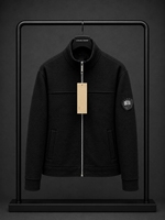Veste d'hiver rembourrée pour homme de haute qualité, blanche, col montant, fermeture éclair, couleur unie, chaude pour le temps froid