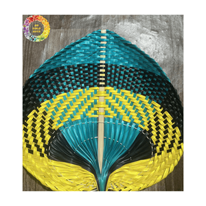 Ventilateur à main en bambou tissé à la main de qualité supérieure du Vietnam élégant pour mariage et été refroidissement couleur personnalisée disponible - Product Image 4