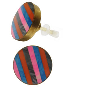 Perillas de armario de latón de resina de colores mezclados artesanías para cajones de cocina tocador de dormitorio Hoteles al aire libre almacenes - Product Image 2