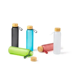 Bottiglia d'Acqua Digitale in Vetro Riciclato Ecologico, Gadget Promozionale Verde per Bevande - Product Image 6