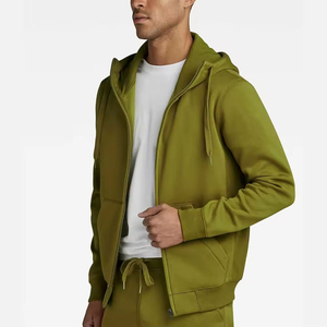 Sudadera con Capucha y Cremallera para Hombre, Ligera y Transpirable, 100% Algodón Orgánico, con Bolsillos, para Gimnasio, Correr y Actividades al Aire Libre - Product Image 2