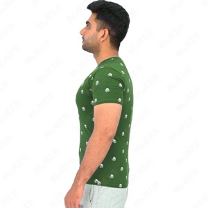 Blaze Fight Wear T-shirts pour hommes personnalisés 100% Polyester sérigraphie coupe régulière surdimensionné épaule tombante coupe régulière - Product Image 4