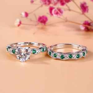 Anillo de Compromiso de Moissanita con Corte Redondo para Mujer, Anillo de Plata de Ley para Boda, Aniversario o Fiesta con Diseño Único - Product Image 2