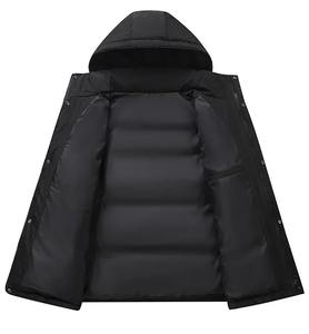 High Quality <b>Men's</b> Winter Parkas <b>White</b> Duck Coats with Hood Casual <b>Puffer</b> <b>Jackets</b> Windproof Canvas Outdoor Thicker Warmness - Product Image 4