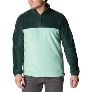 Sweat-shirt à demi-zip coupe-vent pour homme, automne-hiver, surdimensionné, logo personnalisé, sweat-shirt en polaire uni, streetwear chaud - Product Image 1