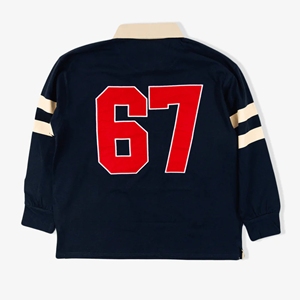 Howard University Rugby Shirt Premium Unisex Bordado HBCU Ropa Casual Velour Camisas transpirables de doble botonadura - Product Image 3