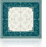 Tapis de table de Mahjong vert turquoise foncé, sur mesure, imprimé, pour la maison, les clubs et les commandes OEM en gros