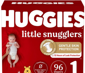 Best-seller pour Huggies Little Snugglers Couches Taille 1 96 CT Couche jetable pour bébé Haute qualité Anti-fuite pour nouveau-né Faible - Product Image 3