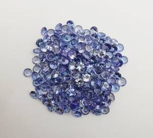 พลอย tanzanite ธรรมชาติทรงกลมอัญมณีหลวม19ชิ้น4.50มม. 7 CT พลอย tanzanite ธรรมชาติพลอย tanzanite ทรงวงรีตัดเป็นรูปวงรี - Product Image 2