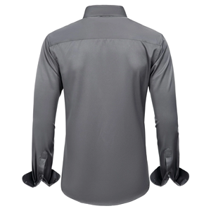 Proveedor de Bangladesh Camisas formales para hombres Diseño personalizado Color sólido Suave Slim Fit Camisas formales cómodas para hombres - Product Image 4