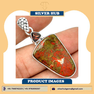 Colgante de ágata de montaña, de plata de ley 2022, hecho a mano, 925 - Product Image 6