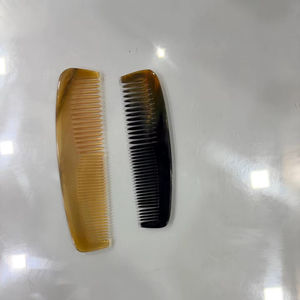 Peine de Cuerno de Vaca Auténtico Antiestático para Hombre, Diseño Náutico de Alta Calidad, Peine de Cuerno de Buey Pulido de Estilo Antiguo - Product Image 1