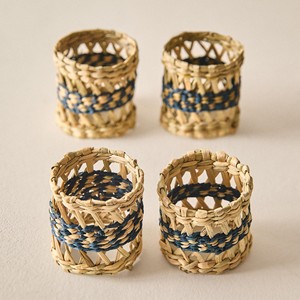 Handbraided seagrass serviette holder rings high quality sea grass <b>cloth</b> napkin ring holders - Product Image 1