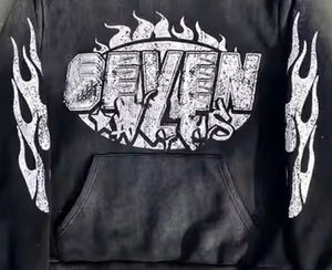 Survêtement sérigraphié pour hommes de haute qualité Logo personnalisé Street Wear français éponge Stone Wash Survêtements pour hommes survêtement Vintage - Product Image 4