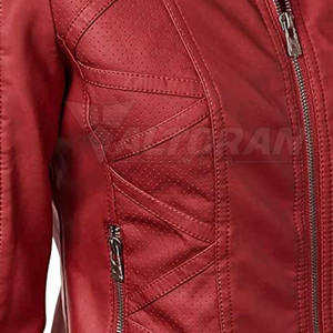 Chaqueta de Cuero para Mujer, Estilo Elegante, Chaqueta de Cuero para Mujer con Acabado Premium, Ropa Exterior - Product Image 6