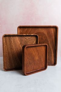 Plateau en bois massif de qualité supérieure avec revêtement en velours |   Qualité artisanale durable |   Approvisionnement en gros - Product Image 2