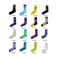 Chaussettes en coton unisexes de qualité supérieure Carnaval, antidérapantes, respirantes, écologiques, antibactériennes, à motifs personnalisés et colorées, vente en gros