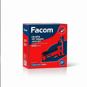 Juego de Gato Hidráulico Facom CR.10TA 10T con Bomba Hidráulica de 600 cm - Product Image 2