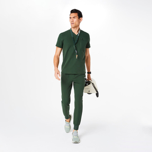 Hospital Medical Nursing Scrub Suit Custom Logo \ Premium Quality Short Sleeved Scrub Suits for Men - Product Image 1
