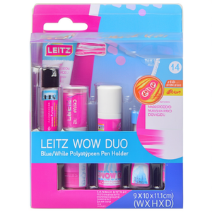 Leitz WOW Duo Blue/<b>White</b> Polystyrene <b>Pen</b> Holder 9 X 10 X 10.1 cm (W X H X D) - Product Image 2