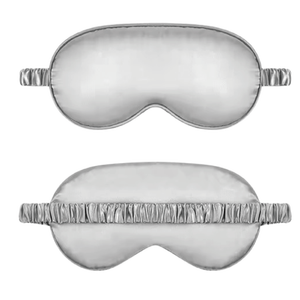 หน้ากากปิดตาผ้าไหมผ้าซาตินนุ่มปรับได้ปรับสีโลโก้ได้สิ่งทอสำหรับทำสมาธิในบ้านใส่สบาย - Product Image 1