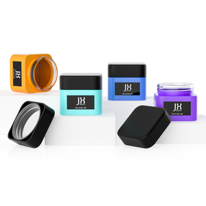 Tùy Chỉnh In Ấn 2Oz 3Oz 4Oz Matte Màu Đen Lọ Thủy Tinh Với Cr Cap Con Bằng Chứng Nắp Lưu Trữ Mùi Bằng Chứng Sang Trọng Vuông <span class=keywords><strong>Jar</strong></span> Bao Bì - Product Image 2